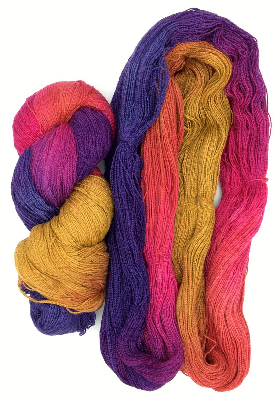 Iris Craft Thread Lot 11 Skeins Variguated Colors 6 Strand Cotton App 8.7  yds ea